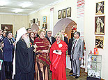 
Митрополит Филарет открыл международную выставку «Радость Пасхи» в БНТУ.
