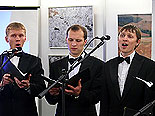 
Презентация Издательства Белорусского Экзархата на выставке-ярмарке «Книги Беларуси-2009». Концерт ансамбля "Благовест".
