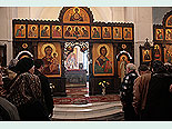 
Поднятие 5-го креста на купол конкафедрального собора иконы Божией Матери «Всех скорбящих Радость». 
