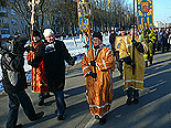 
Крестный ход в день закрытия православной выставки «Семья – единение и любовь» в городе Жодино
